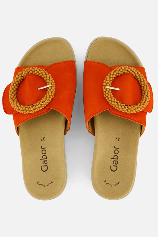Gabor Sandalen oranje Suede