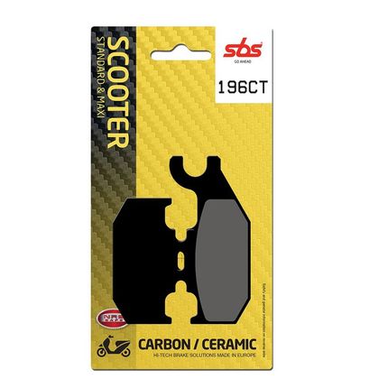 Plaquettes de freins SBS 196CT Organique Arrière
