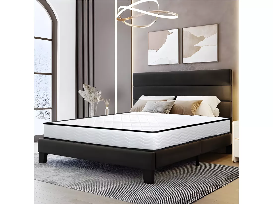 Matelas 140x190 cm Mousse - épaisseur 15 cm - Matelas mémoire de forme de 2 place