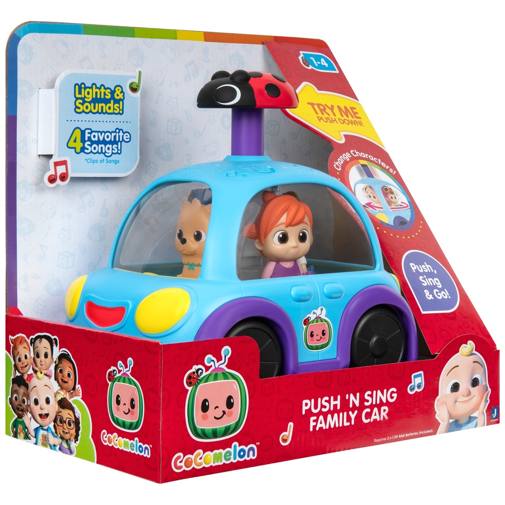 CoComelon Push 'N Sing Familienauto – Interaktives Musik- und Leuchtauto