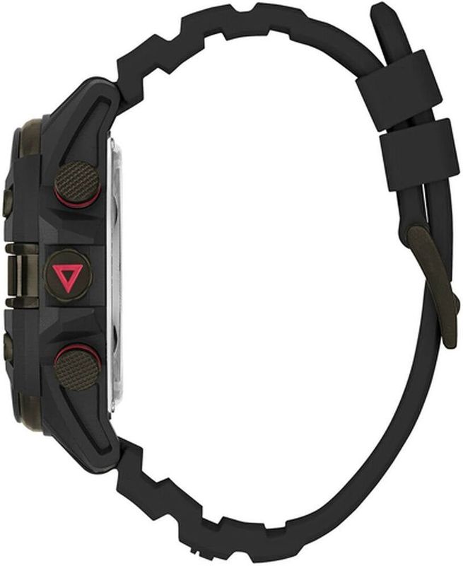 Digitaal Horloge - Zwart - 47 mm - Polycarbonaat Kast - Silicone Bandje - Waterbestendig tot 50 M