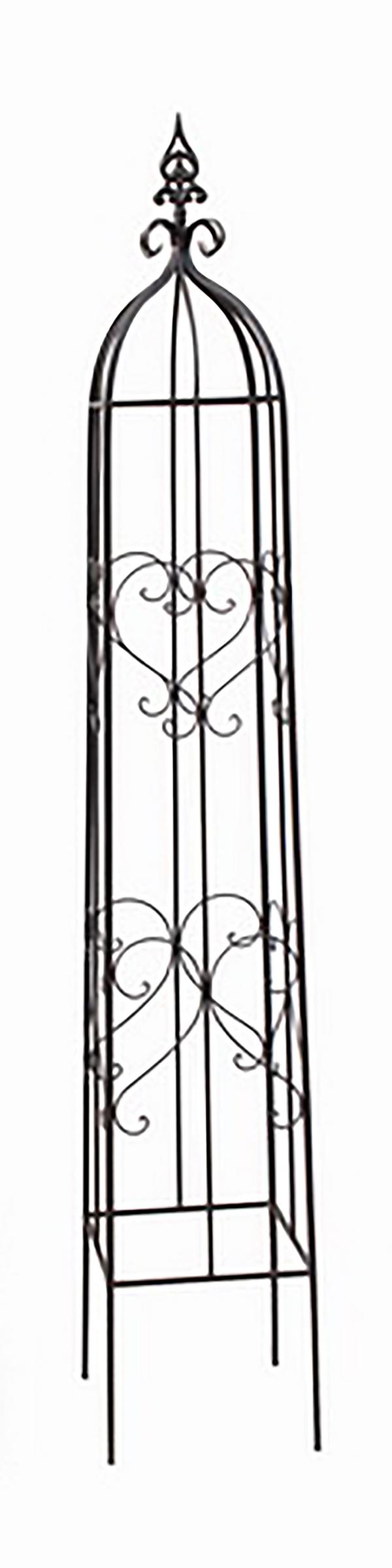 Dehner Metall-Rankobelisk Canterbury, grau