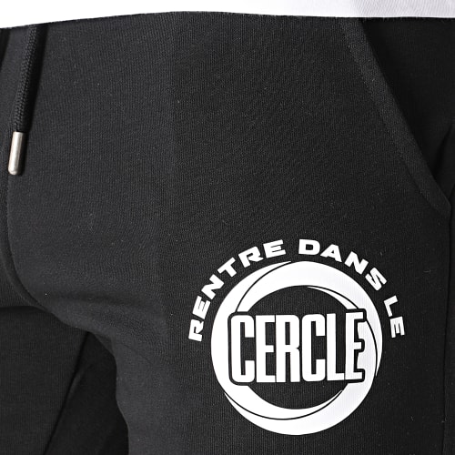 Short Jogging Rentre Dans Le Cercle Noir Blanc