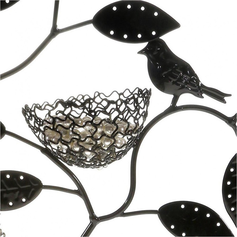 Porte bijoux arbre à boucle d'oreille piou piou (60 paires) Noir