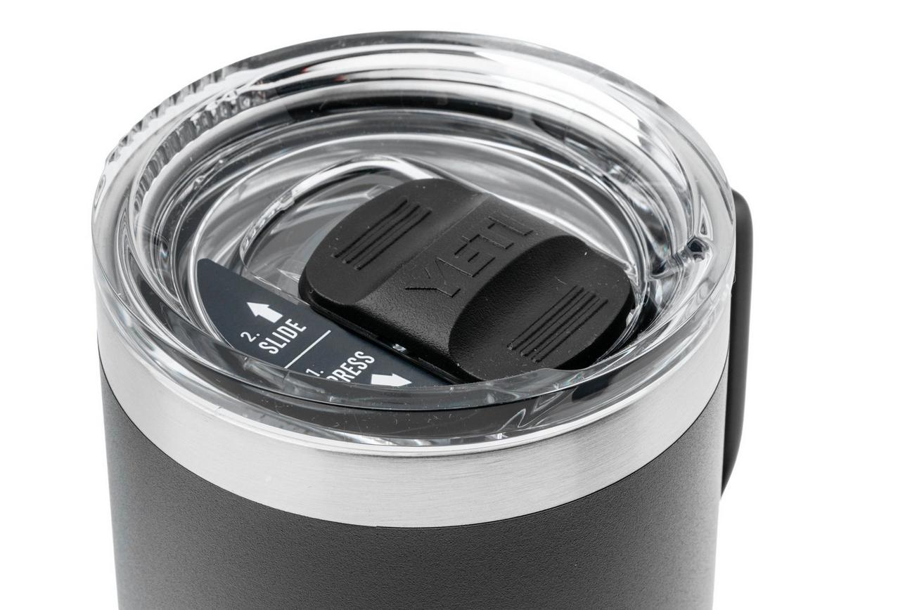 Yeti Rambler Travel Mug 20oz Stronghold Lid, Black, thermos reismok met deksel, 591 ml