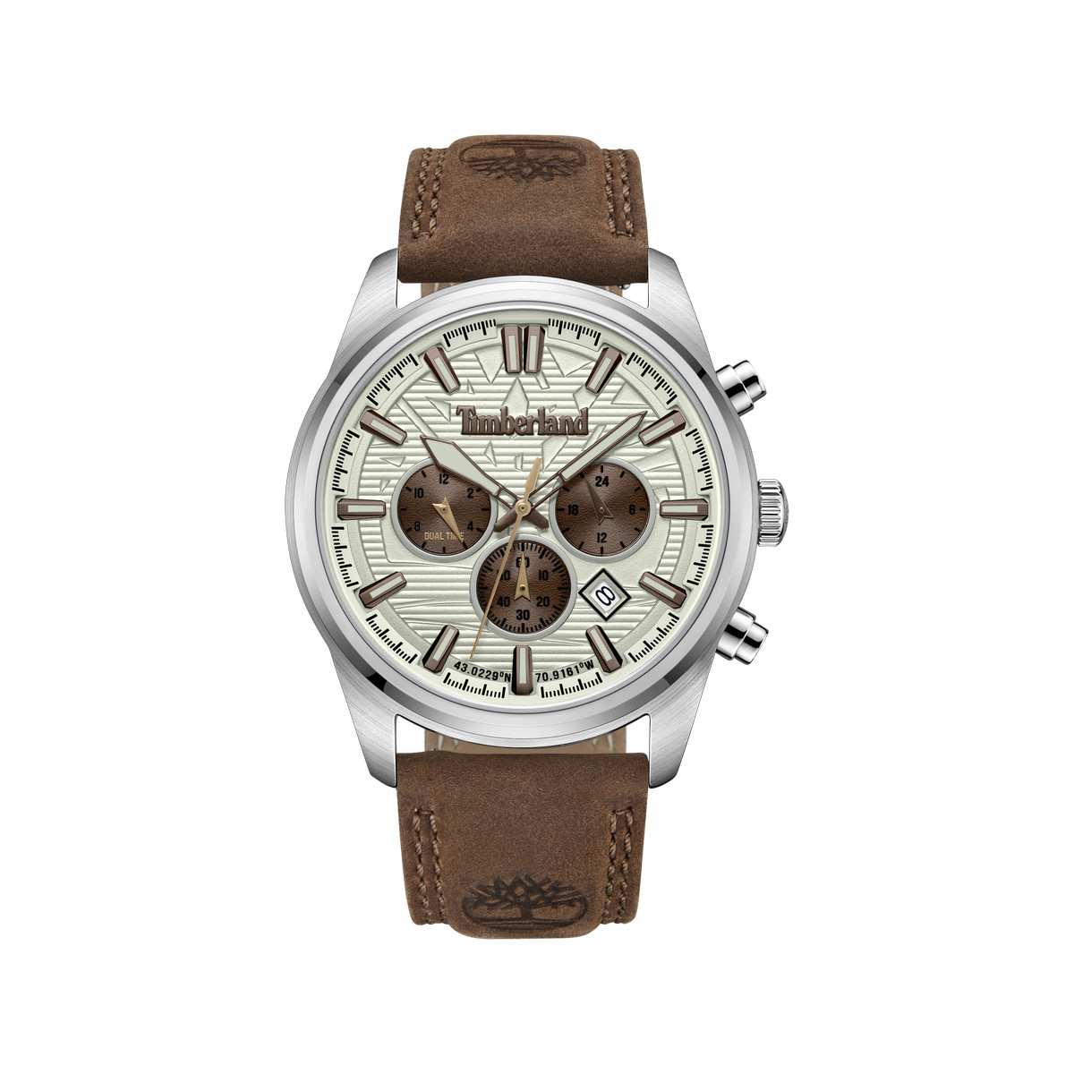 Montre TIMBERLAND Northbridge homme bracelet cuir marron