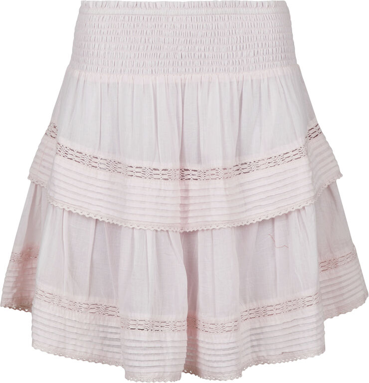Neo Noir Kenia S Voile Skirt Light pink