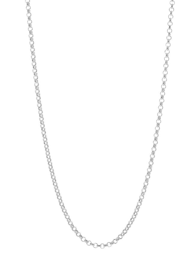 Collier Erbsketten-Design, Länge 50 cm, Silber 925