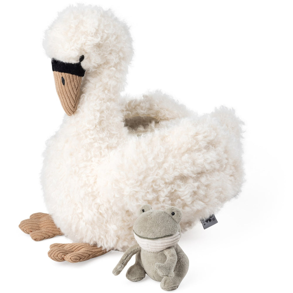 Køb Sebra Beige Swan Aktivitetslegetøjsbamse
