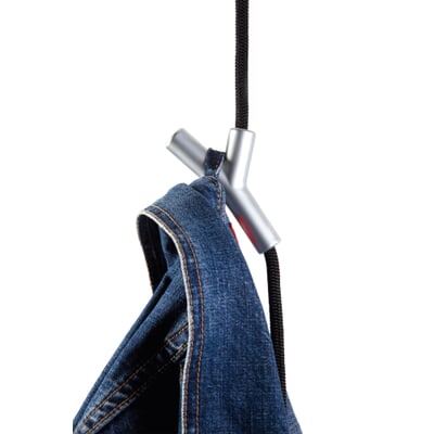 Garderobe Wardrope, Schwarz / Chrom