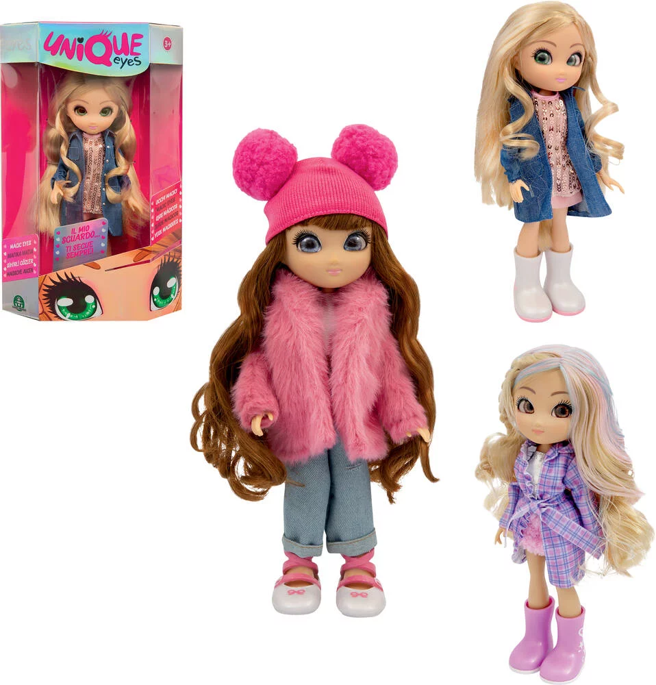UNIQUE EYES - POUPEE  25 CM