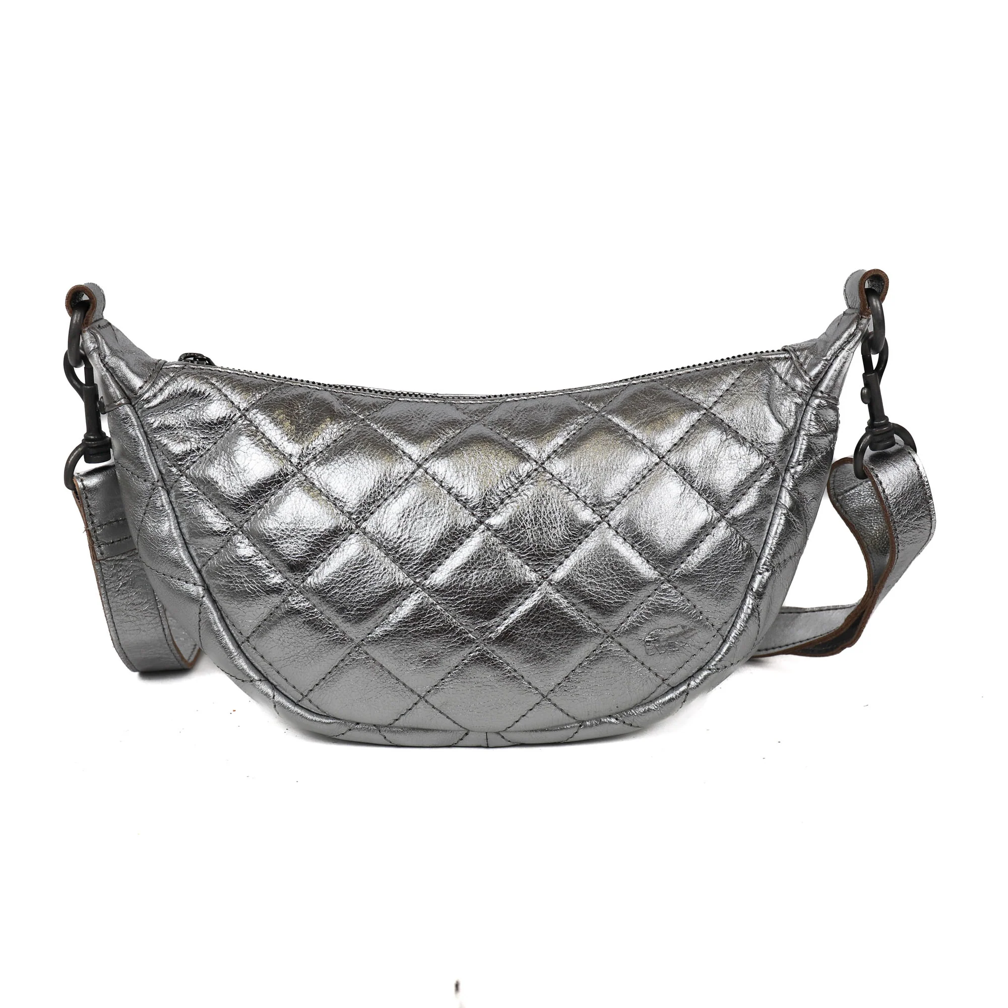 Bear Design Callisto Pelle Crossbody Tas Laura Silver CP3066