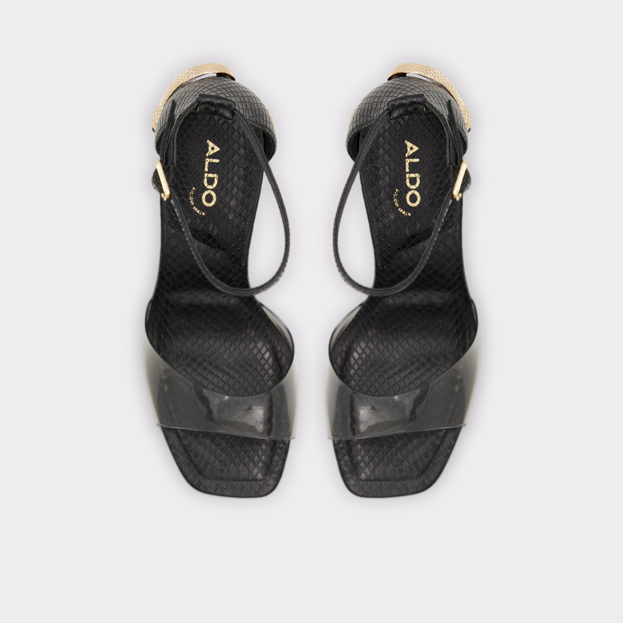 Medusa Black Women Platform sandals