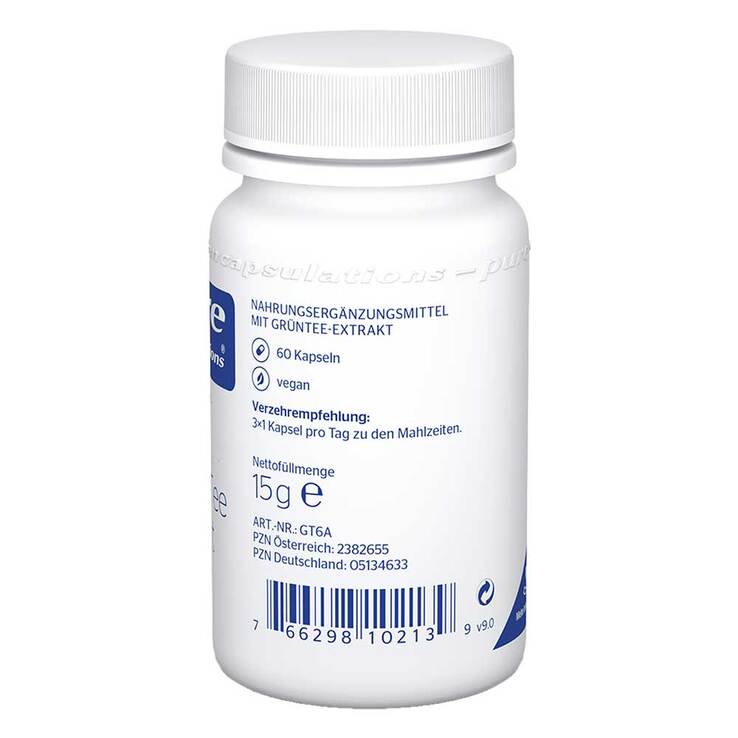 Pure Encapsulations Grüner Tee Extrakt Kapseln, 60 St