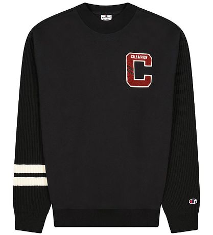 Champion Fashion Sweatshirt - Schwarz m. Logo