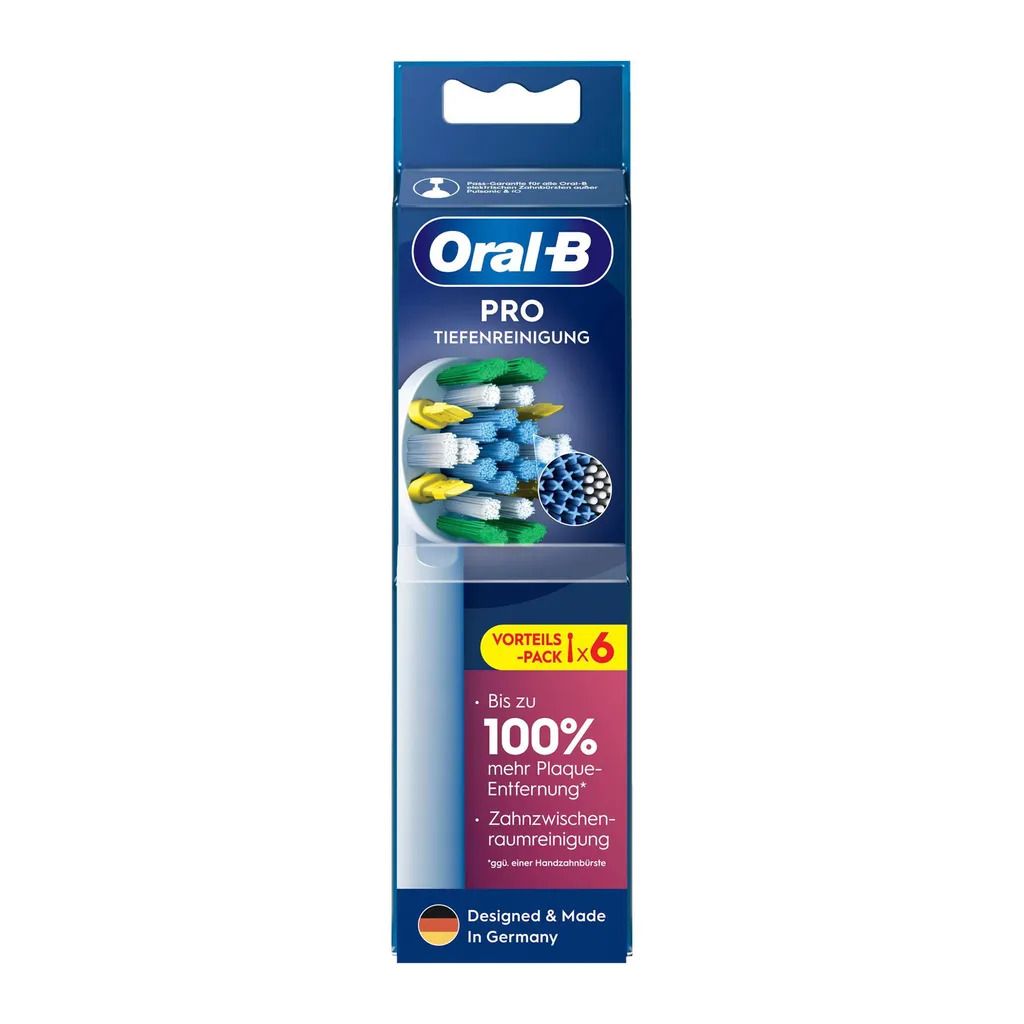 Oral-B  Aufsteckbürsten 6 Stück PRO Tiefenreinigung weiß