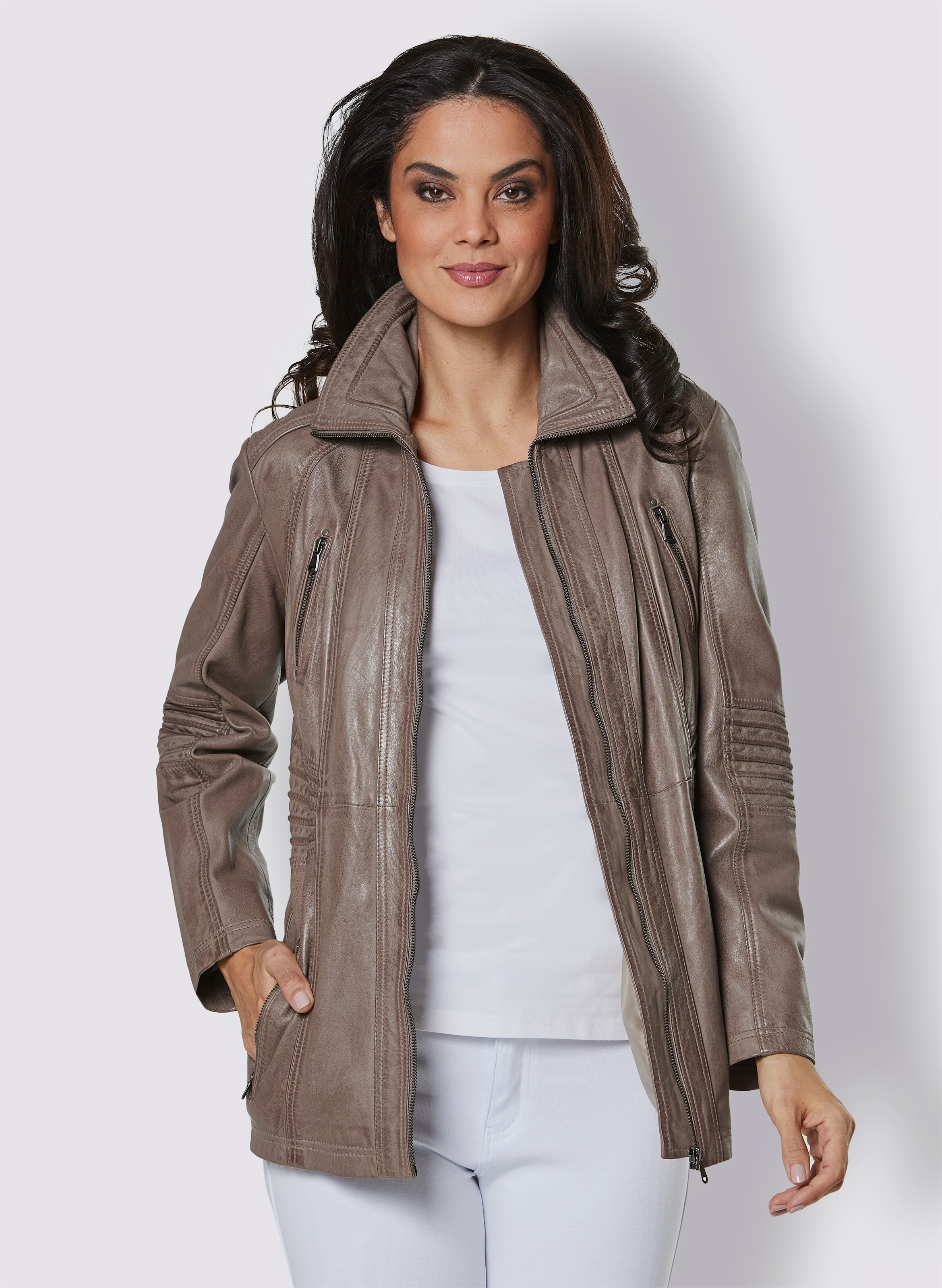 Lederjacke