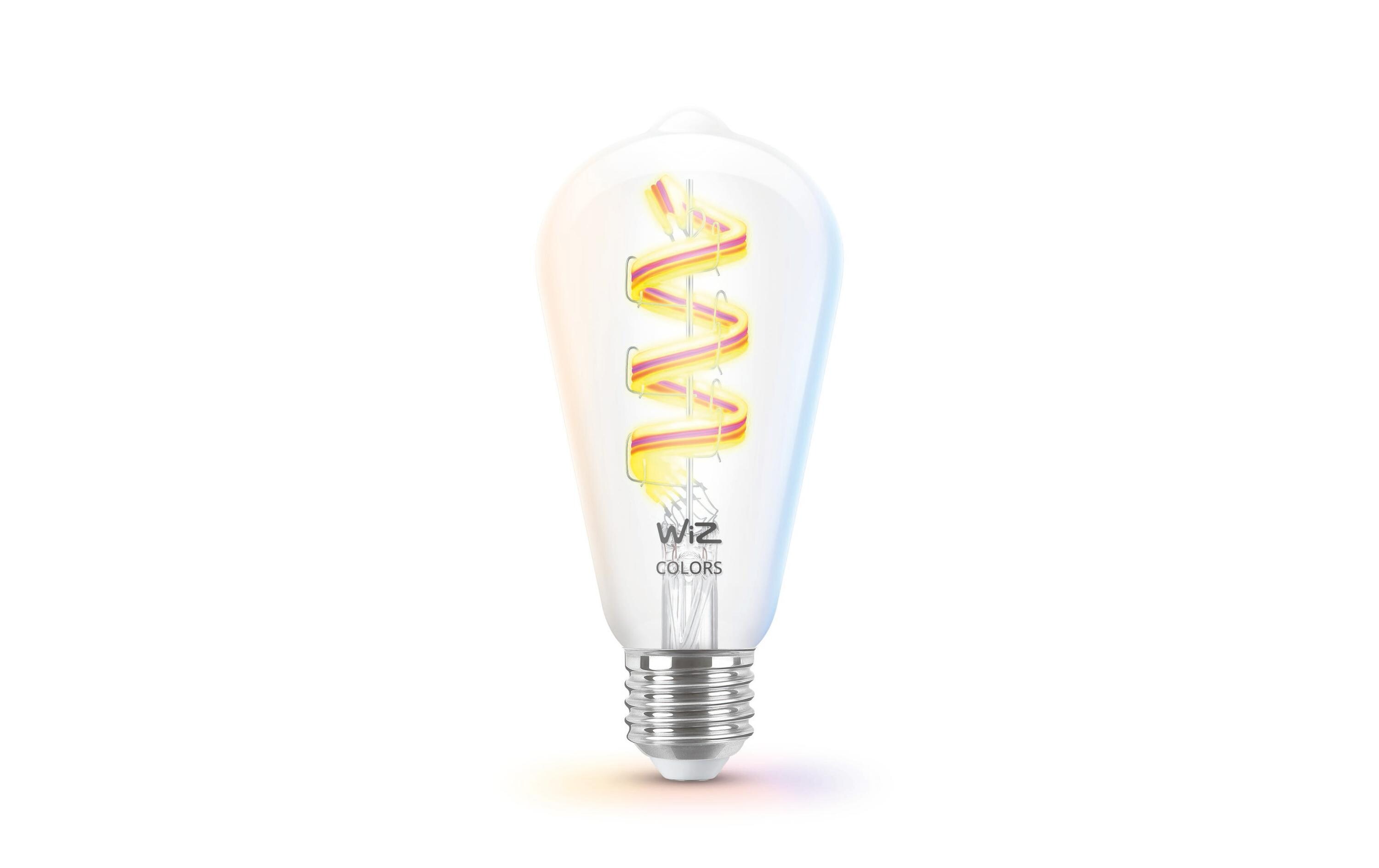 Leuchtmittel 6.3W (40W) E27 ST64 Tunable White & ColorSmartes Leuchtmittel, verbindbar über Matter, WLAN