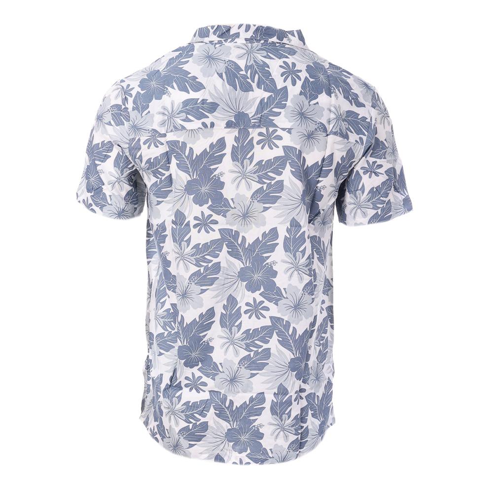 American People Chemise Blanc/Bleu Homme American People Cabiai
