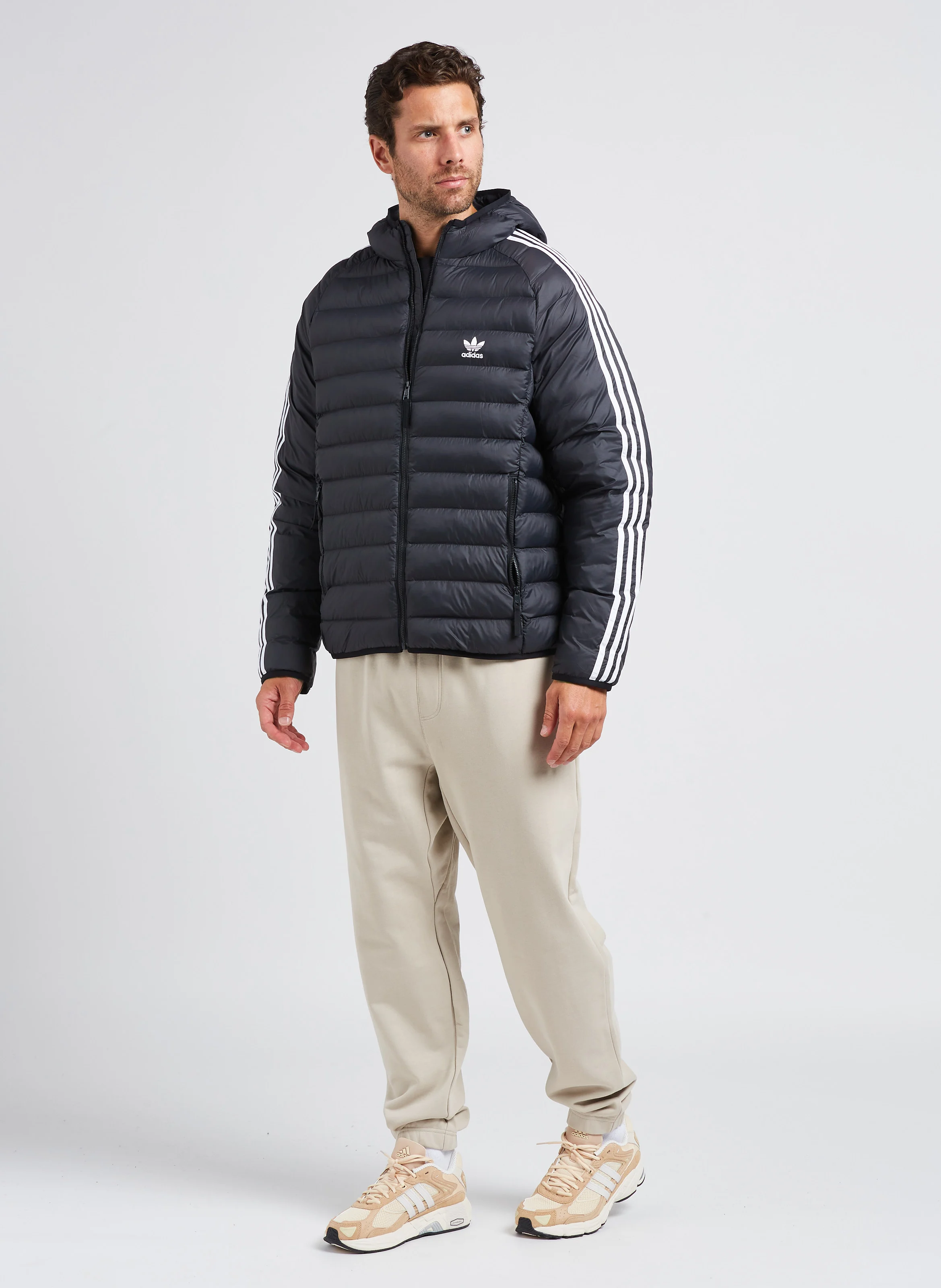 Jogging large en coton | Beige