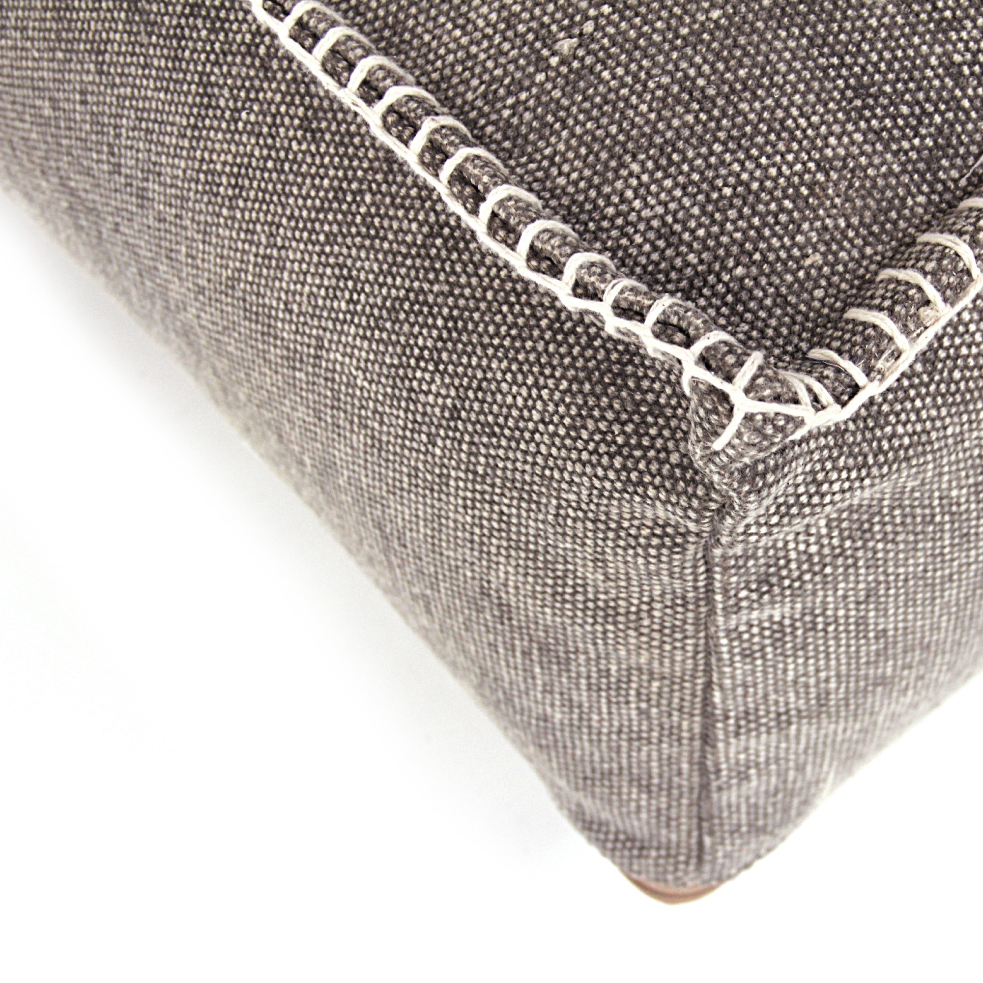 Sitzpouf, grau, T 60 cm, B 60 cm, H 25 cm von fischer's lagerhaus