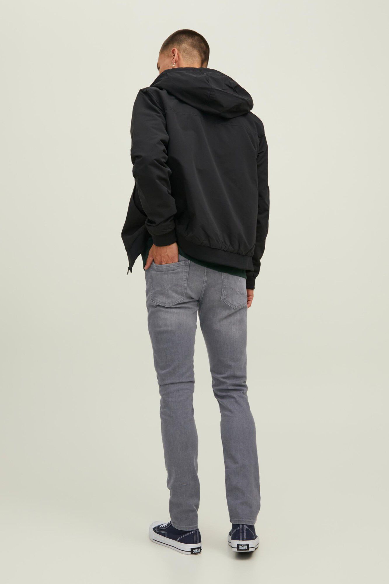 Calça jeans Glenn slim cinza