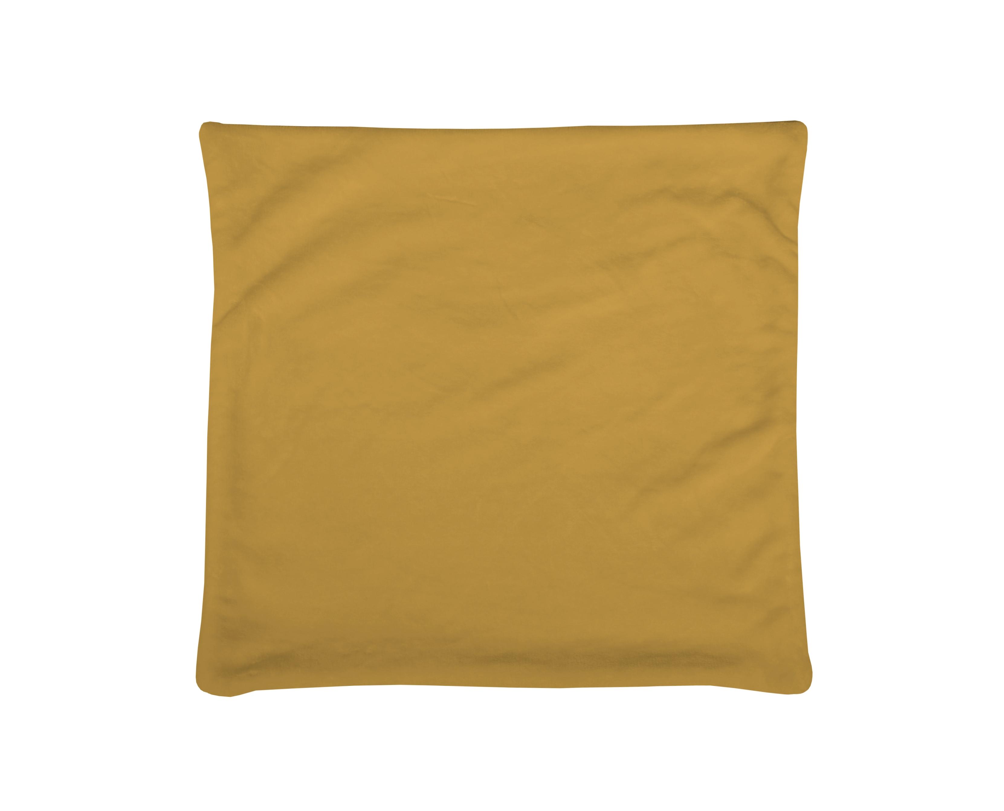 DOUDOU HOUSSE COUSSIN 40X40CM MOUTARDE