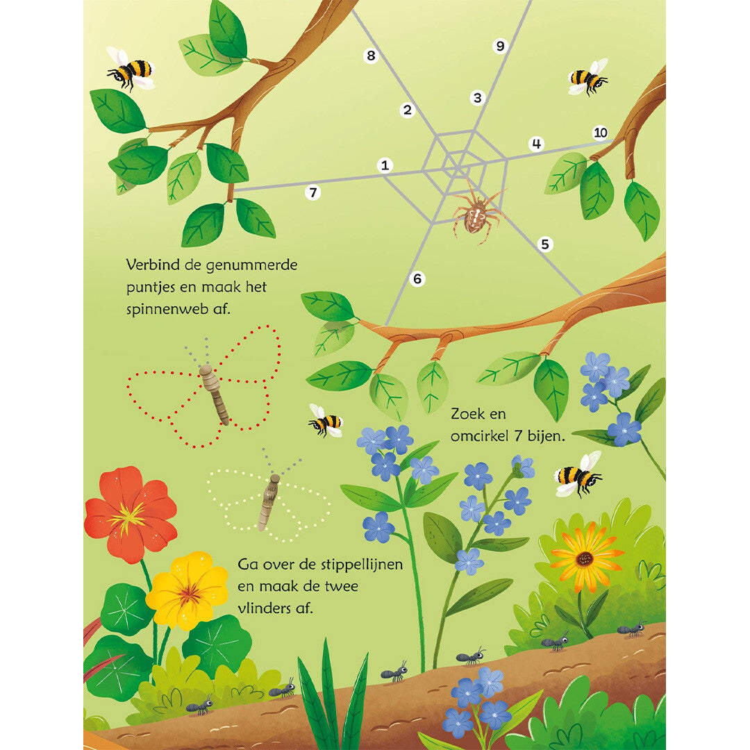 Uitgeverij usborne uitwisboek natuurspelletjes