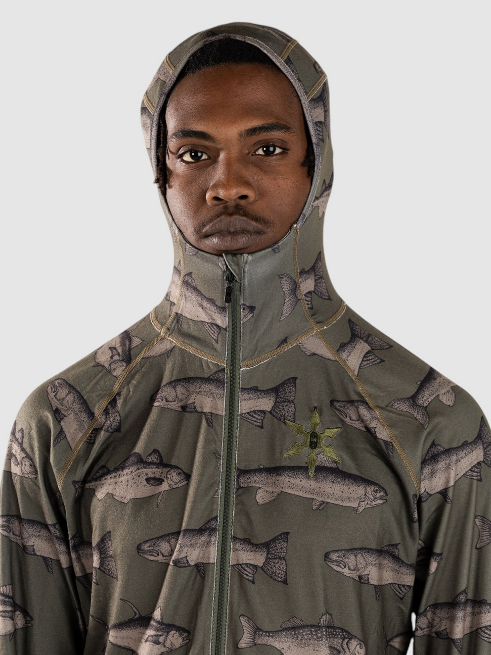 Airblaster Classic Ninja Base Layer Suit olive fish