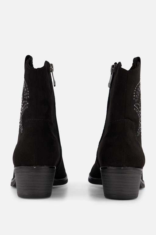 Marco Tozzi Cowboylaarzen zwart Textiel