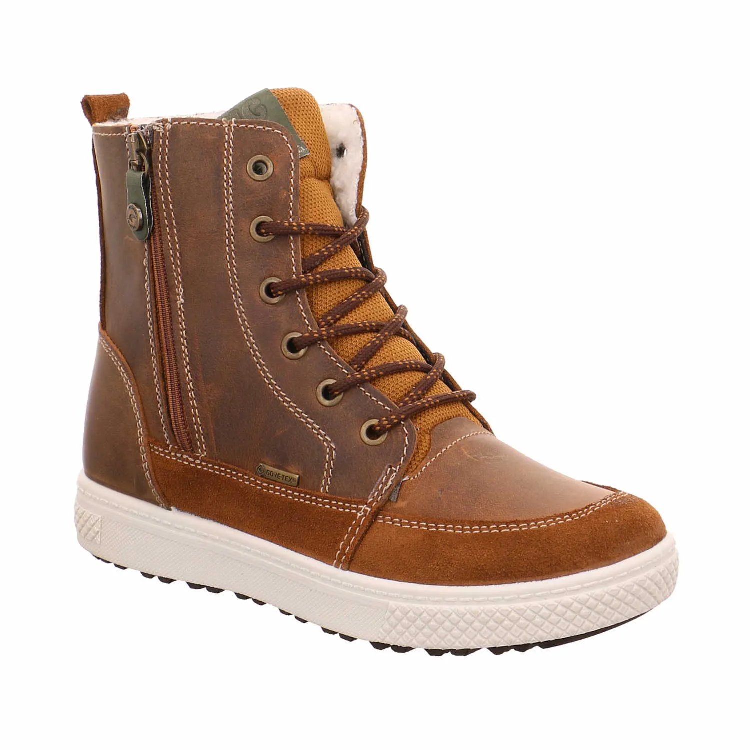 PRIMIGI Jungen-Winter-Bottine Cognac Textil  Boot