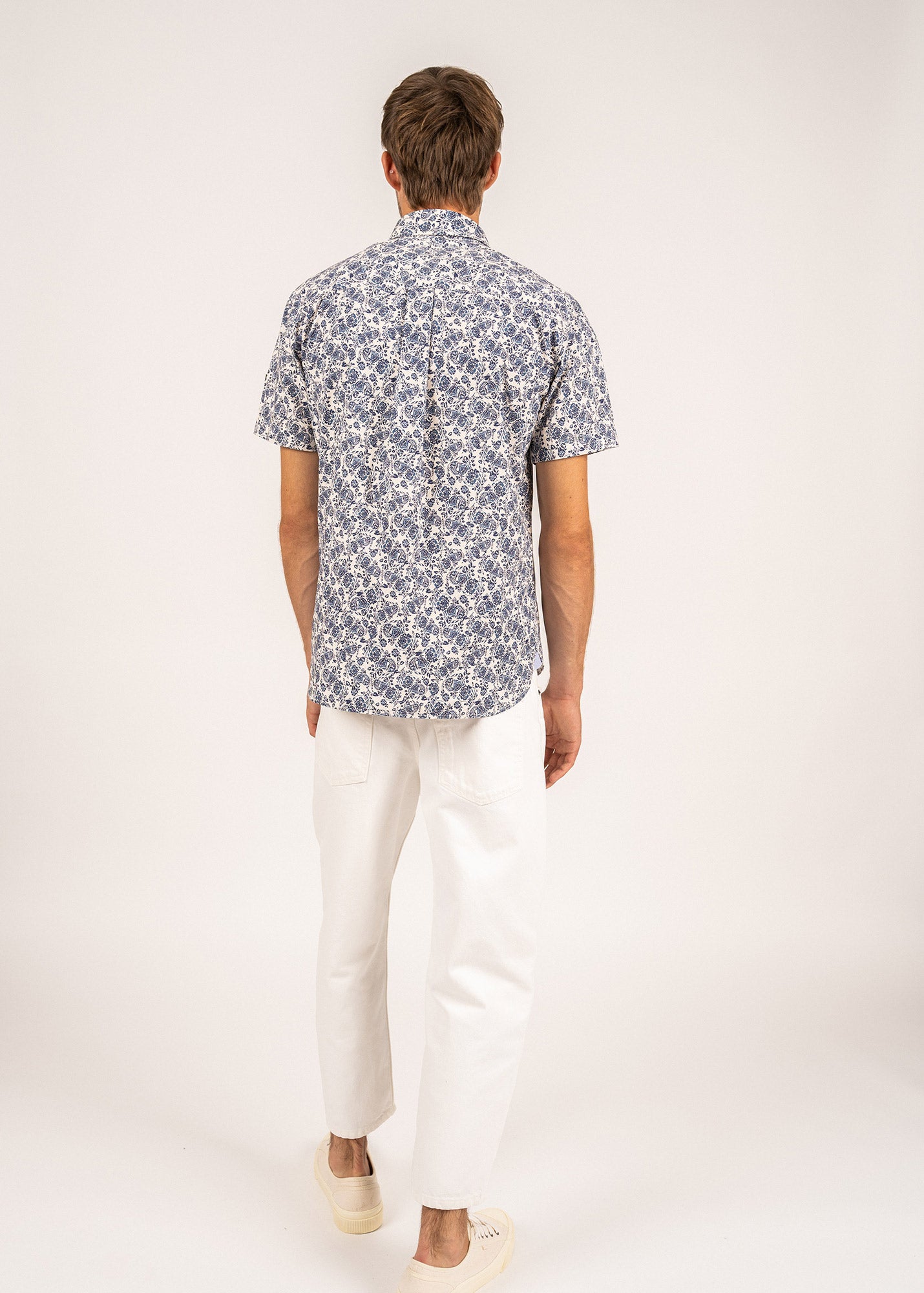 Chemise à manches courtes imprimée Davin