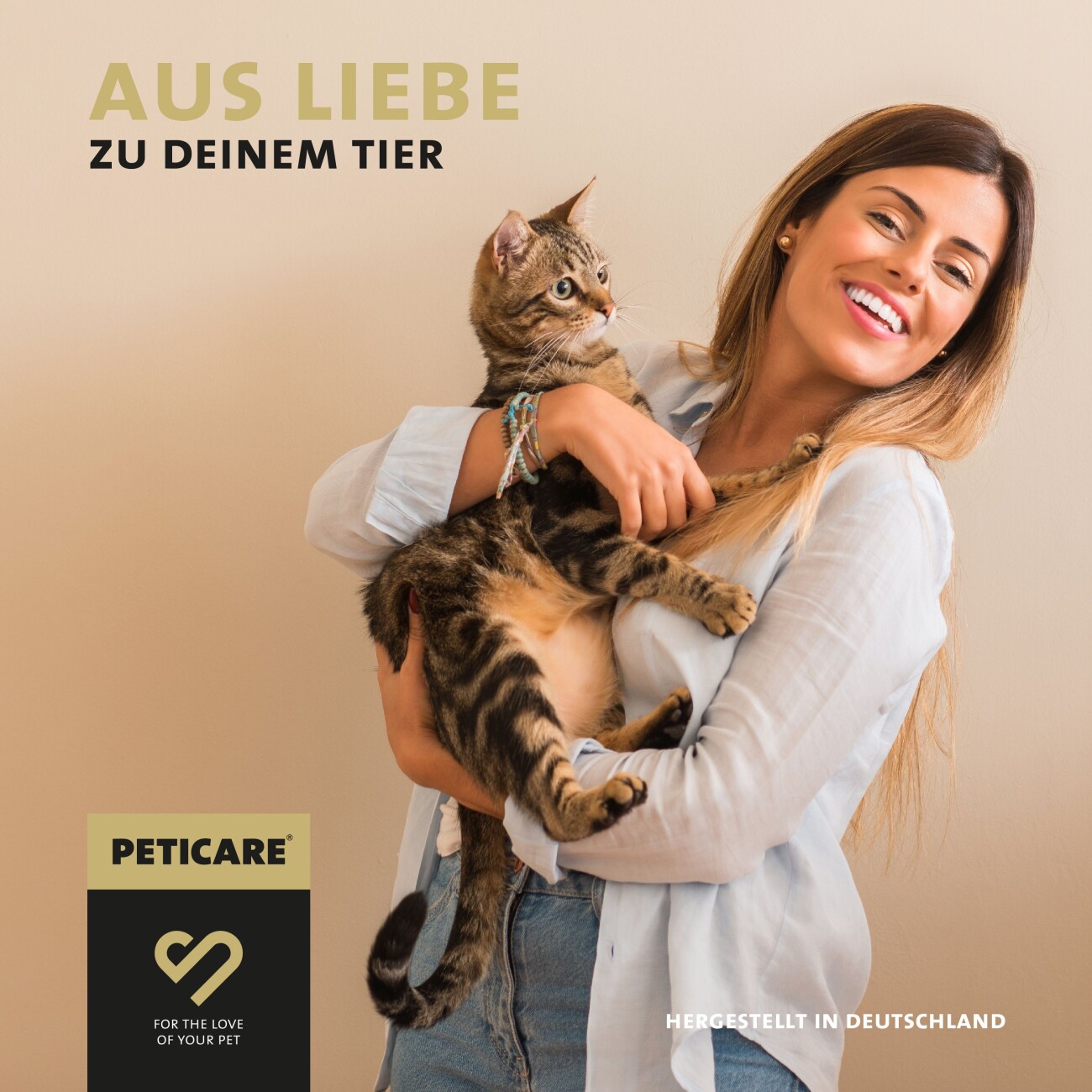 Peticare Muskulatur Pulver für Katzen, mit essenziellen Aminosäuren, Kollagen