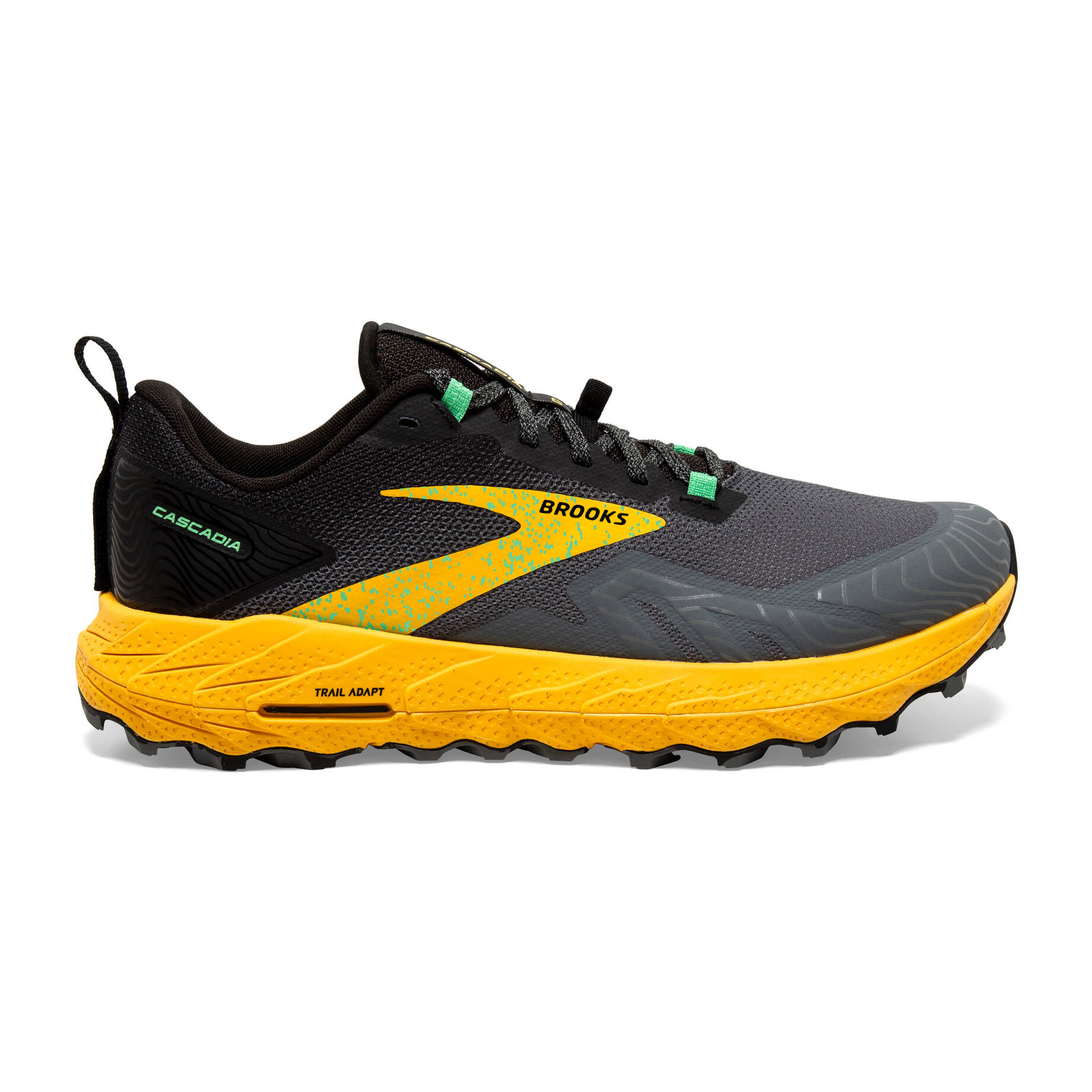 Brooks| Herren Trailrunningschuhe CASCADIA 17 grau/gelb