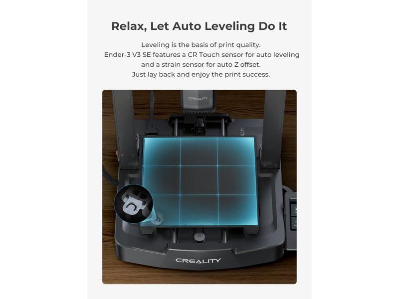 Creality 3D-Drucker Ender 3 V3 SE FDM 3D-Drucker mit beheizbarem Druckbett und Auto-leveling