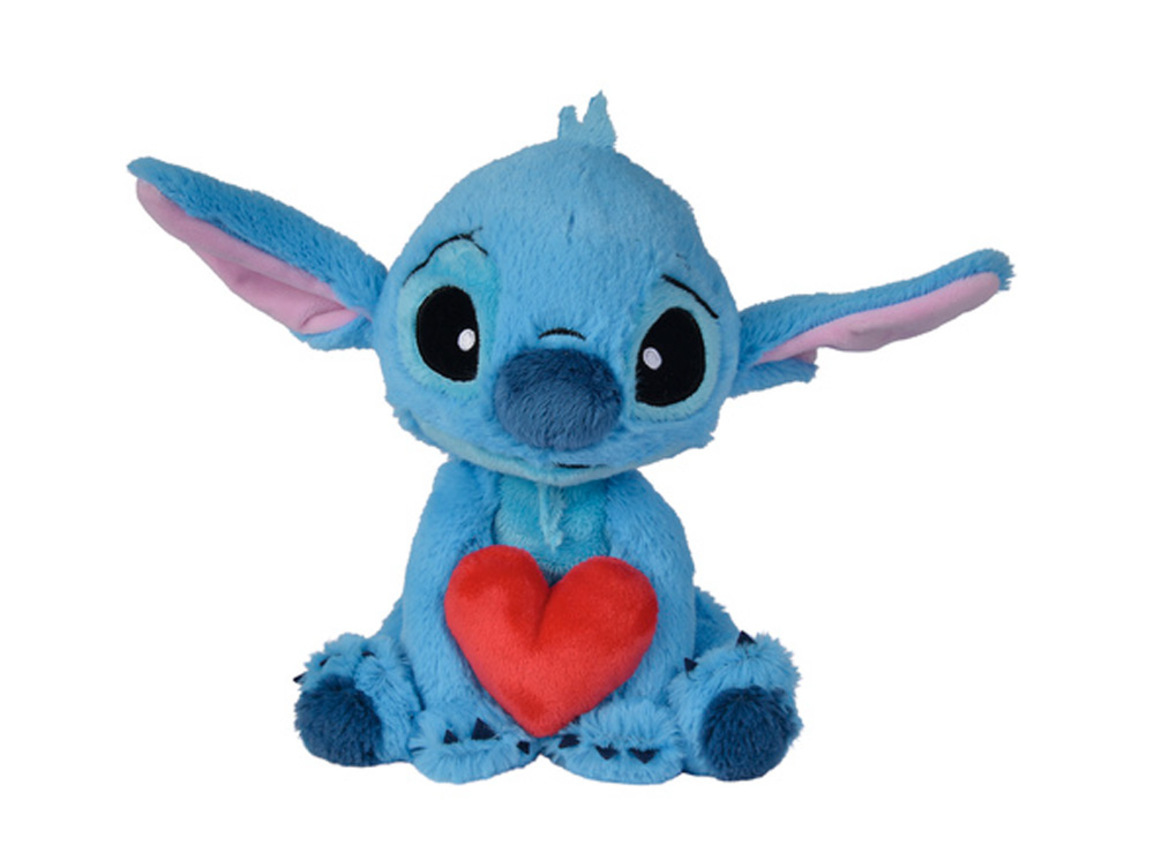 STITCH COM CORAÇÃO SIMBA 25CM