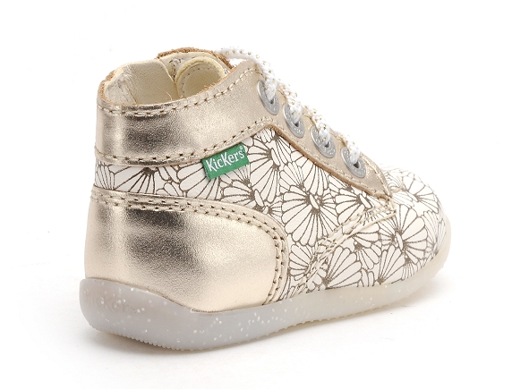 Kickers boots bottine bebe bonzip blanc