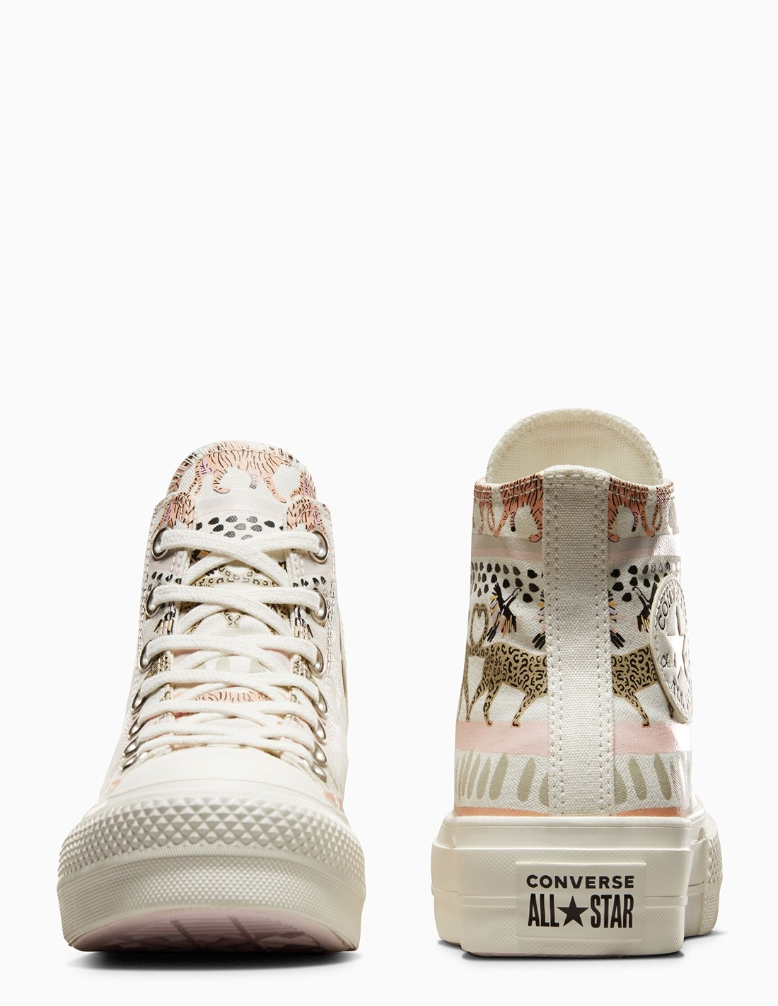 converse Sneakers compensées Femme ctas lift hi imprimé animalier