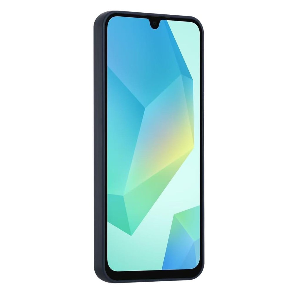 Samsung Galaxy A56 Gummi Case Hülle mit Kartenfach - Dunkelblau / Orange