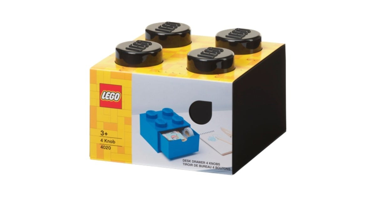 Room CopenhagenLEGO Brick Drawer 4 Zwart opbergdoos  (Zwart)