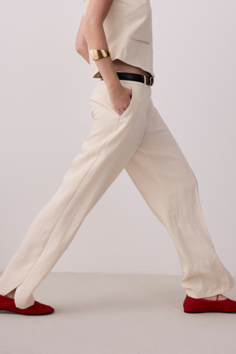 Vila ecru dames broek