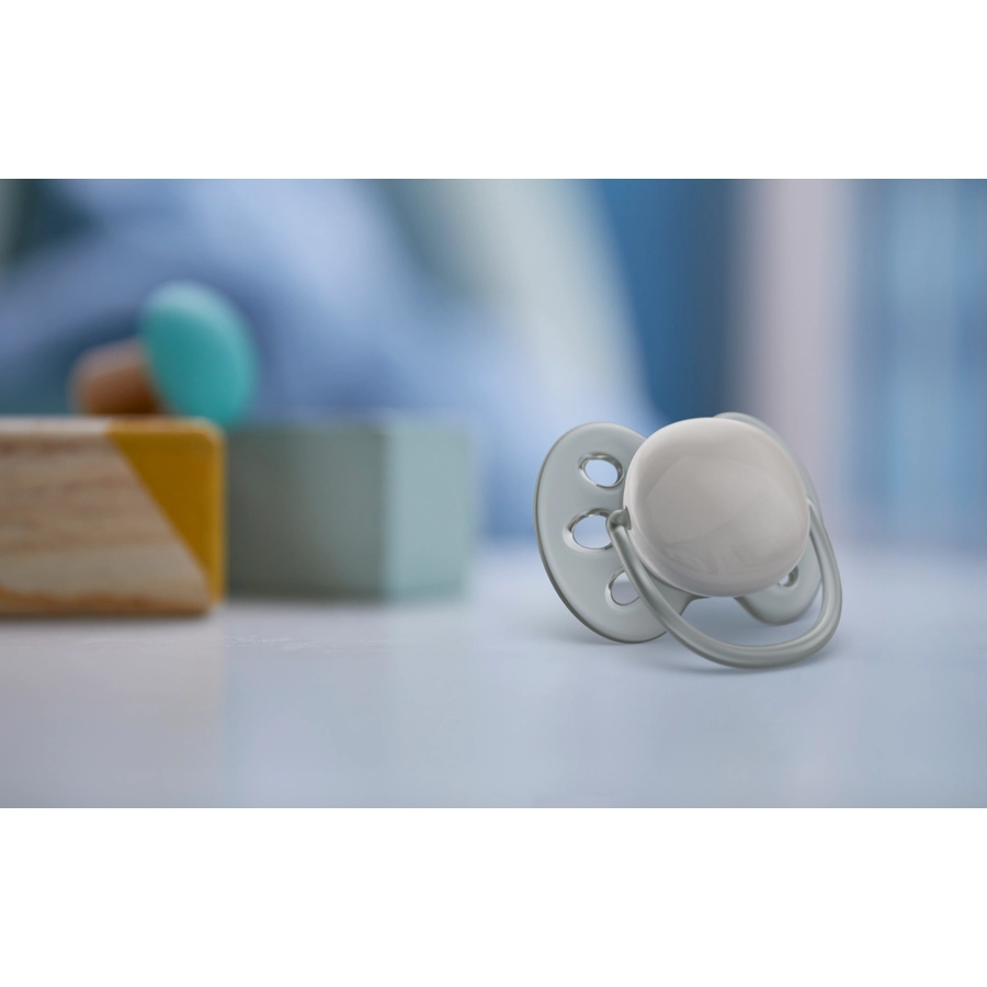 Philips Avent Schnuller ultra soft SCF09117 6-18 Monate blaugrau 4 Stück