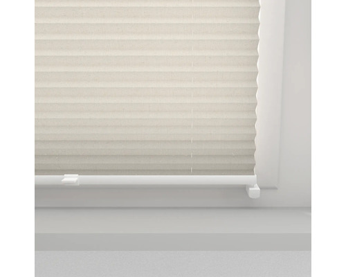 Soluna plisségordijn met zijspanning, naturel, 45x130 cm
