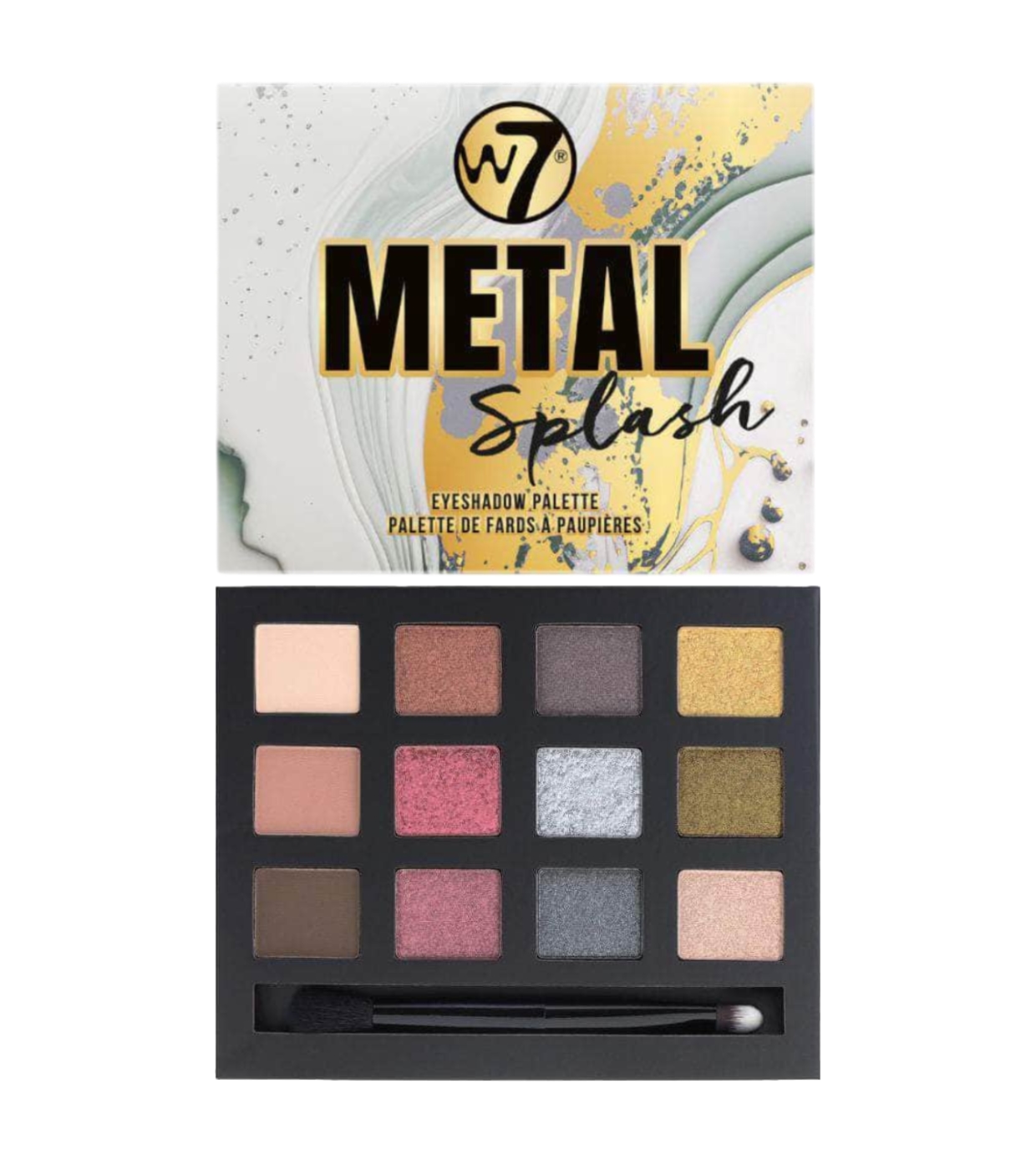 W7 - Paleta de sombras - Metal Splash