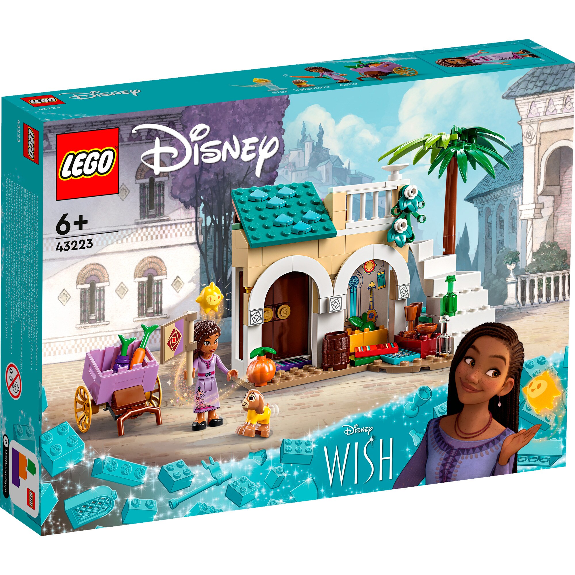 LEGO Konstruktionsspielzeug Disney Wish Asha in der Stadt Rosas