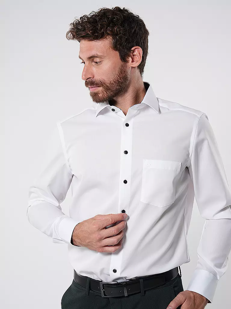 OLYMP Hemd Modern Fit weiss