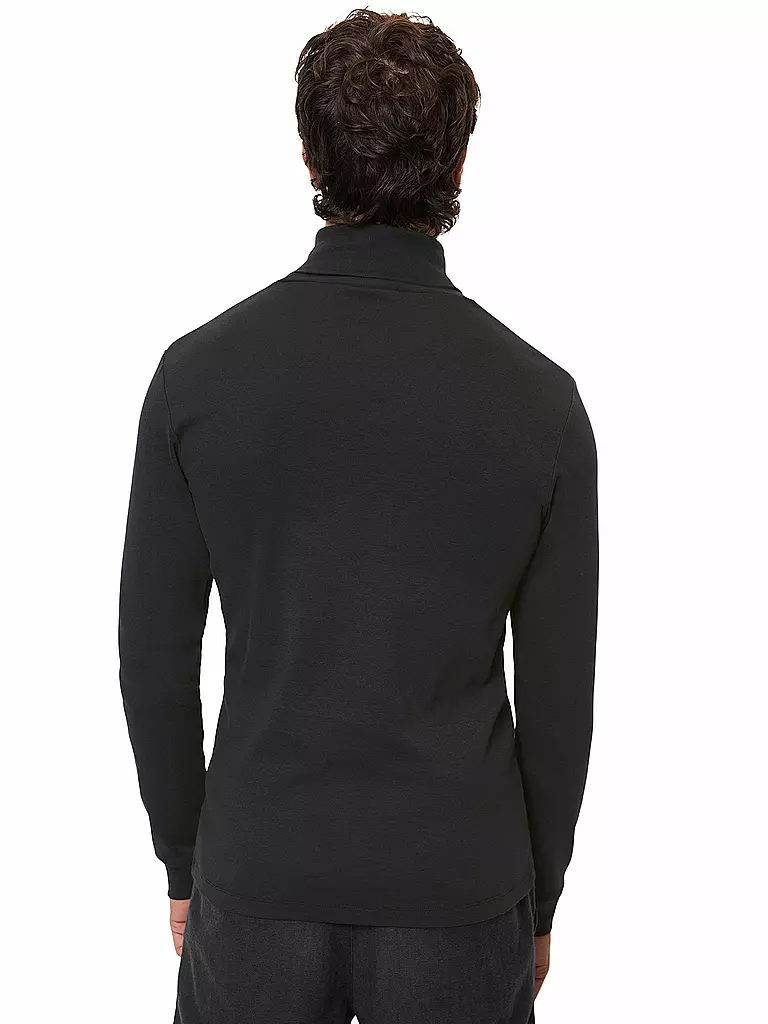 MARC O'POLO Rollkragenshirt schwarz