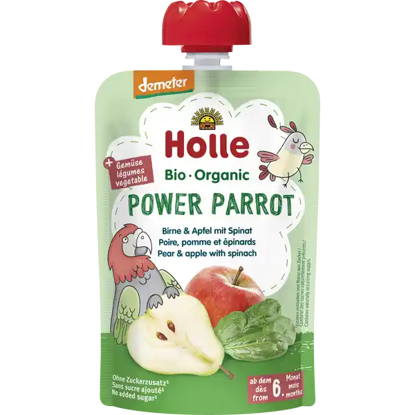 Power Parrot - Birne & Apfel mit Spinat ab dem 6. Monat
