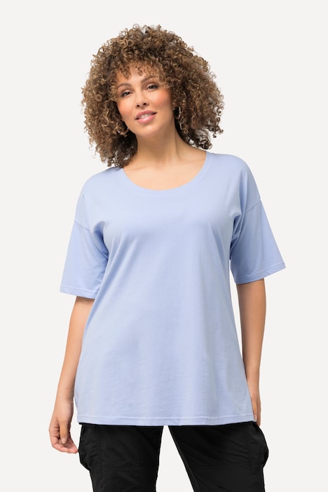 T-Shirt, oversized, Rundhals, Halbarm