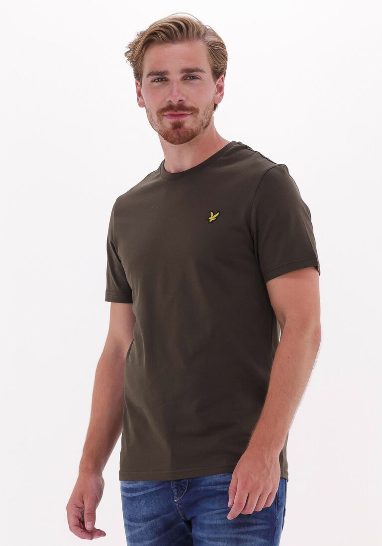 LYLE & SCOTT olijf lyle & scott t-shirt plain t-shirt